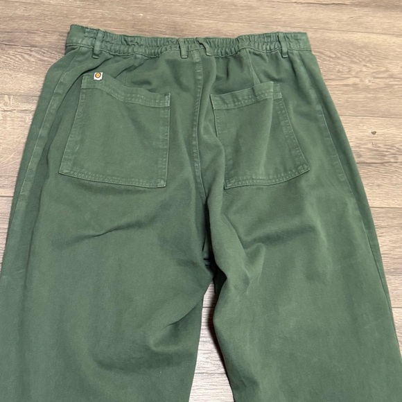 Big Bud Press Western Green Pants High Rise Flares 100% Cotton Sz XL - Picture 8 of 8